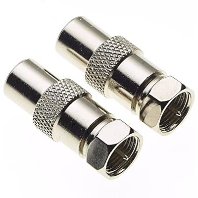 Keple Spina Tipo F A Spina Coassiale TV Presa Coassiale TV, Adattatore Convertitore Cavo Coassiale Tipo F Connettore RF Maschio RCA Femmina, Spina Tipo F A Rapida Ad Alta Velocità Confezione Da 2 Keple Spina Tipo F A Spina Coassiale TV Presa Coassiale TV, Adattatore Convertitore Cavo Coassiale Tipo F Connettore RF Maschio RCA Femmina, Spina Tipo F A Rapida Ad Alta Velocità Confezione Da 2