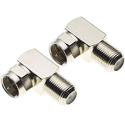 Keple Adattatore Da Presa A Spina Di Tipo F Ad Angolo Retto Adattatore Per Cavi Coassiali RG59 RG6, Connettore Maschio-femmina A 90 Gradi, Installazione A Vite Confezione Da 2 Keple Adattatore Da Presa A Spina Di Tipo F Ad Angolo Retto Adattatore Per Cavi Coassiali RG59 RG6, Connettore Maschio-femmina A 90 Gradi, Installazione A Vite Confezione Da 2