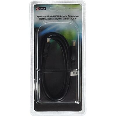 EMOS cavo HDMI 1.4 High Speed, a maschio – C maschio, lunghezza 1,5 m, EMOS cavo HDMI 1.4 High Speed, a maschio – C maschio, lunghezza 1,5 m,