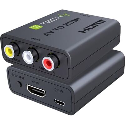 Techly 622083 Convertitore AV 3 RCA ad HDMI Nero Techly 622083 Convertitore AV 3 RCA ad HDMI Nero