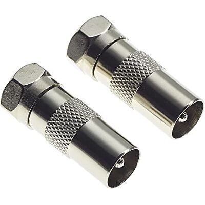 Keple Adattatore Da Spina TV A Spina Di Tipo F Presa Coassiale TV, Adattatore Convertitore Cavo Coassiale Tipo F Connettore RF Maschio RCA Femmina, Spina Di Tipo F A Connessione Rapida Confezione Da 2 Keple Adattatore Da Spina TV A Spina Di Tipo F Presa Coassiale TV, Adattatore Convertitore Cavo Coassiale Tipo F Connettore RF Maschio RCA Femmina, Spina Di Tipo F A Connessione Rapida Confezione Da 2