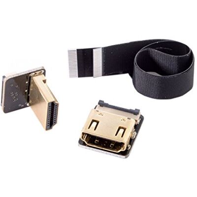 chenyang CYFPV Cavo piatto maschio-femmina FPC HDMI angolato a 90 gradi per fotografia aerea multicottero HDTV 20cm chenyang CYFPV Cavo piatto maschio-femmina FPC HDMI angolato a 90 gradi per fotografia aerea multicottero HDTV 20cm