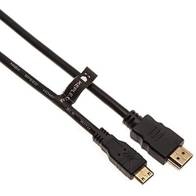 Keple Mini HDMI con cavo HDMI Mini ad alta velocità Compatibile con Hc-e1 (3m) Keple Mini HDMI con cavo HDMI Mini ad alta velocità Compatibile con Hc-e1 (3m)