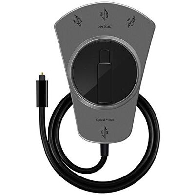 EMK Cavo Ottico Audio Digitale, 1 Way In 3 Out Interruttore Manuale Splitter Switch Fibra Ottica Cavo Toslink per Cavo Audio Ottico Lettori DVD compatibili, DAT, Registratori CD Audio EMK Cavo Ottico Audio Digitale, 1 Way In 3 Out Interruttore Manuale Splitter Switch Fibra Ottica Cavo Toslink per Cavo Audio Ottico Lettori DVD compatibili, DAT, Registratori CD Audio