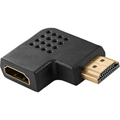 POPPSTAR Adattatore angolare HDMI tipo A, 270°, spina/presa 19 pin, Full HD, audio/video, contatti in oro 24K POPPSTAR Adattatore angolare HDMI tipo A, 270°, spina/presa 19 pin, Full HD, audio/video, contatti in oro 24K