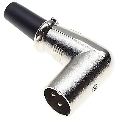 Keple Spina XLR Angolata A 3 Poli, 90 Gradi, Nera Spina Jack Audio Microfonica Maschio DMX, Adattatore Angolato Nichelato, Montaggio Su Cavo Keple Spina XLR Angolata A 3 Poli, 90 Gradi, Nera Spina Jack Audio Microfonica Maschio DMX, Adattatore Angolato Nichelato, Montaggio Su Cavo