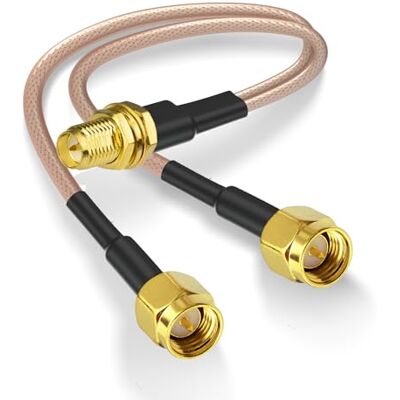Superbat Splitter SMA 15cm Cavo RPSMA Femmina a Doppio SMA Maschio RG316 Superbat Splitter SMA 15cm Cavo RPSMA Femmina a Doppio SMA Maschio RG316