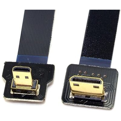 chenyang CYFPV 90 gradi angolato FPV micro HDMI maschio a mini HDMI FPC cavo piatto 50cm per FPV HDTV Multicopter fotografia aerea chenyang CYFPV 90 gradi angolato FPV micro HDMI maschio a mini HDMI FPC cavo piatto 50cm per FPV HDTV Multicopter fotografia aerea