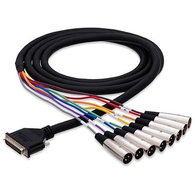 Hosa DTM-805, Balanced Snake, DB25 to XLR3M, 5 m Hosa DTM-805, Balanced Snake, DB25 to XLR3M, 5 m