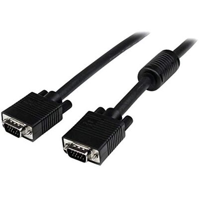 StarTech Cavo VGA Coassiale Alta Risoluzione 1m, HD15 M/M (MXTMMHQ1M) Schermatura anti-interferenza, Preserva la qualità del segnale video StarTech Cavo VGA Coassiale Alta Risoluzione 1m, HD15 M/M (MXTMMHQ1M) Schermatura anti-interferenza, Preserva la qualità del segnale video
