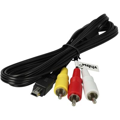 vhbw cavo audio video compatibile con Canon PowerShot SX500 IS, SX530 HS, SX540HS, SX540 HS fotocamera digitale, camera Cavo AV stereo vhbw cavo audio video compatibile con Canon PowerShot SX500 IS, SX530 HS, SX540HS, SX540 HS fotocamera digitale, camera Cavo AV stereo
