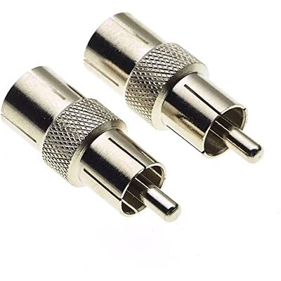 Keple Adattatore Da Coassiale A RCA Confezione Da 2 Presa TV A Spina Fono Per Sistemi Audio, Video E Di Comunicazione Keple Adattatore Da Coassiale A RCA Confezione Da 2 Presa TV A Spina Fono Per Sistemi Audio, Video E Di Comunicazione
