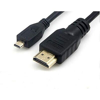 2 m/2 m ad alta velocità micro HDMI (tipo D) a HDMI (tipo A) – Cavo di collegamento per Nikon Coolpix P600 fotocamera a TV, HDTV, LCD, Plasma, monitor con porta HDMI Cavo – Qualità premium Gold – audio & video – supporta 3D, 4 K, 1440p, 1080p Dragontradin 2 m/2 m ad alta velocità micro HDMI (tipo D) a HDMI (tipo A) – Cavo di collegamento per Nikon Coolpix P600 fotocamera a TV, HDTV, LCD, Plasma, monitor con porta HDMI Cavo – Qualità premium Gold – audio & video – supporta 3D, 4 K, 1440p, 1080p Dragontradin