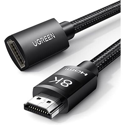 UGREEN Cavo Prolunga HDMI 2.1 8K 60Hz Maschio a Femmina 0.5M UGREEN Cavo Prolunga HDMI 2.1 8K 60Hz Maschio a Femmina 0.5M