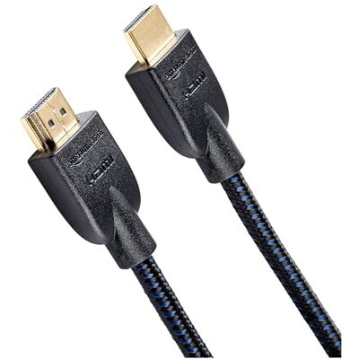Amazon Basics HDMI Cable 6ft (5-Pack), 4K HDMI 2.0 Cord (18Gbps), Nylon-Braided, 4K@60Hz, 2160p, 48 bit, Compatible with TV/PS5/Xbox/Roku, Black & Blue Amazon Basics HDMI Cable 6ft (5-Pack), 4K HDMI 2.0 Cord (18Gbps), Nylon-Braided, 4K@60Hz, 2160p, 48 bit, Compatible with TV/PS5/Xbox/Roku, Black & Blue