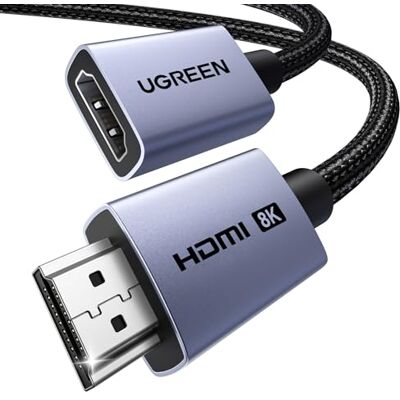 UGREEN Cavo di Prolunga HDMI 2.1 Maschio Femmina 8K 60Hz 4K 240Hz 48Gbps 2M UGREEN Cavo di Prolunga HDMI 2.1 Maschio Femmina 8K 60Hz 4K 240Hz 48Gbps 2M