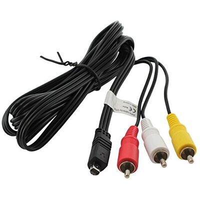 subtel Cavo Audio Video Composito compatibile con Sony HDR-CX115, DCR-SX34 nero, Cavo Audio Visivo, Cordone Composito AV, collega il tuo lettore DVD, TV o console per Sony HDR-CX115, DCR-SX34, DEV-5 subtel Cavo Audio Video Composito compatibile con Sony HDR-CX115, DCR-SX34 nero, Cavo Audio Visivo, Cordone Composito AV, collega il tuo lettore DVD, TV o console per Sony HDR-CX115, DCR-SX34, DEV-5
