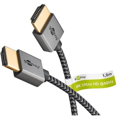 Cavo HDMI Goobay Plus 75752 - 4K 60Hz, 1m Cavo HDMI Goobay Plus 75752 - 4K 60Hz, 1m