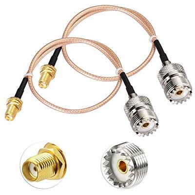 Superbat Cavo SMA Femmina a UHF Femmina SO239 RG316 50 Ohm 30cm Superbat Cavo SMA Femmina a UHF Femmina SO239 RG316 50 Ohm 30cm