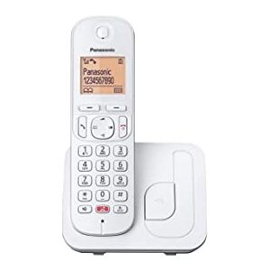 Panasonic KX-TGC250SPW Telefono Senza Fili Digitale Per Anziani Con Blocco Chiamate Non Desiderate, Schermo Di Facile Lettura, Altoparlante Vivavoce Sveglia, Auricolare Unico, Bianco. Panasonic KX-TGC250SPW Telefono Senza Fili Digitale Per Anziani Con Blocco Chiamate Non Desiderate, Schermo Di Facile Lettura, Altoparlante Vivavoce Sveglia, Auricolare Unico, Bianco.
