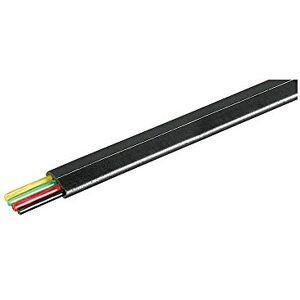 goobay Cavo Piatto Telefonico 100m Bobina, AWG 30, CU, Rame, 4 Fili, Nero, 100m Lunghezza del Cavo goobay Cavo Piatto Telefonico 100m Bobina, AWG 30, CU, Rame, 4 Fili, Nero, 100m Lunghezza del Cavo