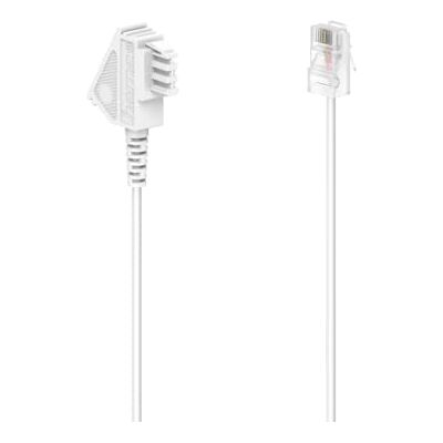 Hama Cavo DSL-Boxe, connettore TAE-F, connettore modulare 8p2c, 6 m, colore: Bianco Hama Cavo DSL-Boxe, connettore TAE-F, connettore modulare 8p2c, 6 m, colore: Bianco