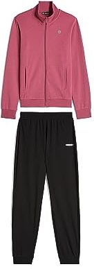 Freddy Tuta Sportiva In Interlock Con Felpa Collo Alto E Zip, Donna, Fuxia, Medium