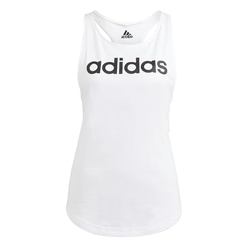 Adidas Essentials Loose Logo Tank, Canotta Donna, White/Black, XS
