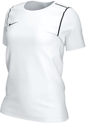 Nike Dri-Fit Park20 Maglietta, Bianco/Nero/Nero, XL Donna