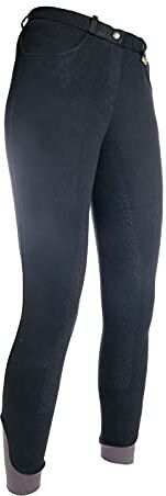 HKM Kate Pantaloni da Equitazione, Colore: Nero, 40