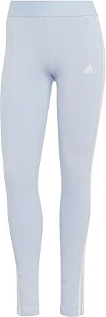 Adidas W 3S Leg, Leggings Donna, Blue Dawn/White, M