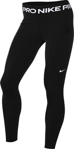 Nike W NP 365 Mr 7/8 Pkt Tight Pantaloni, Nero/Bianco, XXL Donna