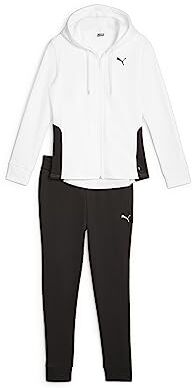 Puma Tuta Classica con Cappuccio FL Cl, Pista Donna, Colore Bianco, S