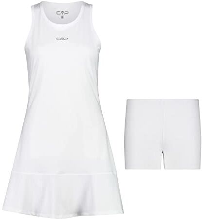 CMP Vestitino da Tennis da Donna, Bianco, 44