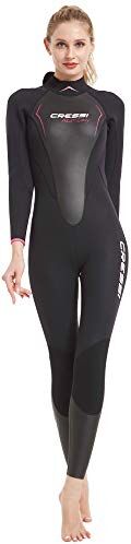 Cressi Altum Wetsuit 3 mm, Muta Shorty o Monopezzo Donna, Nero/Rosa, S/2