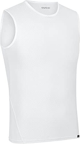 GripGrab Termica Ciclismo Senza Maniche Base Layer Anti-odore Leggero Intima Da Bicicletta Ab, Maglia Unisex Adulto, 1 X Bianco, XXL