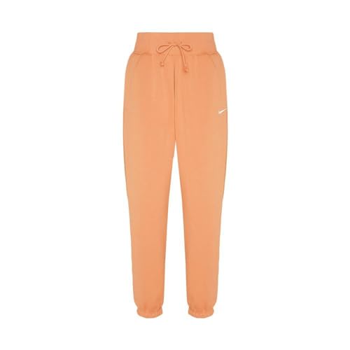 Nike W Nsw Phnx Flc Hr Os Pant Pantaloni sportivi, Amber Brown/Sail, XXS Tall Donna