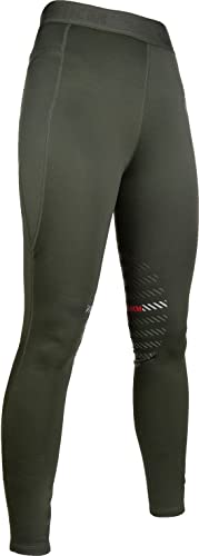 HKM Sports Leggings, Verde Scuro, 46 Unisex-Adulto