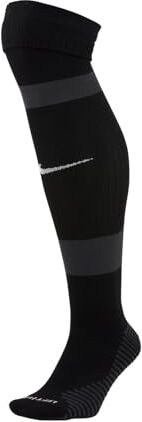 Nike U Nk Matchfit Knee High-Team 20, Calze da Calcio al Ginocchio Unisex-Adulto, Nero/Nero/Bianco, S