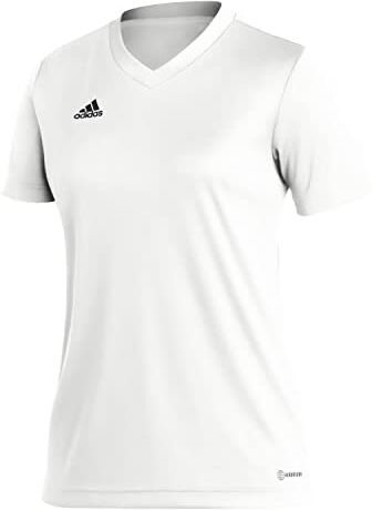 Adidas Entrada 22 Short Sleeve Jersey, T-shirt Donna, White, M