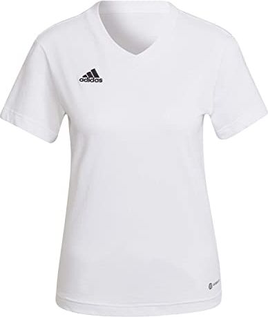 Adidas Entrada 22 T-Shirt, T-Shirt Donna, White, XS