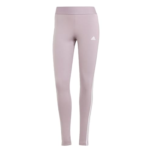 Adidas 3 Stripes Leggings Donna, Preloved Fig / White, XS