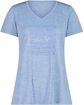 CMP T-Shirt in Jersey Melange da Donna, Sky Mel., 42