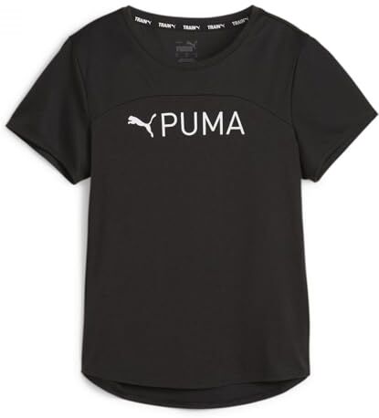 Puma Fit Logo ULTRABREATHE Tee Tee Donne,  Black-SS24 White Graphic,