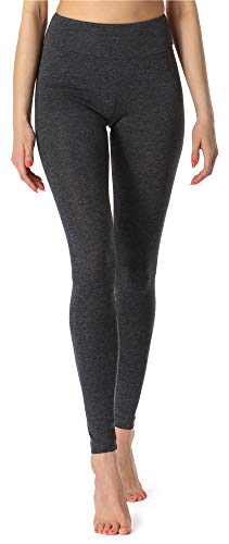 Merry Style Leggings Lunghi Pantaloni Donna MS10-221 (Mélange Scuro, L)