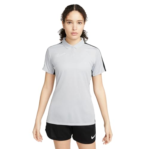 Nike Womens Short-Sleeve Polo W Nk DF Acd23 Polo SS, Wolf Grey/Black/White, , XL