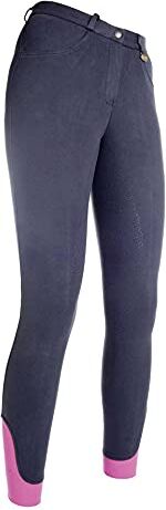 HKM Kate Pantaloni da Equitazione, Blu Scuro, 36