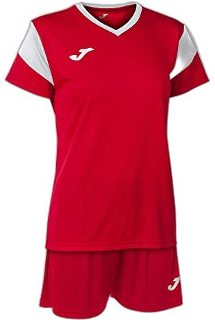 Joma Set Phoenix-Donna, Rosso Bianco, XL