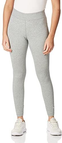 Nike W NSW Essntl Lggng 7/8 Lbr Mr, Leggings Donna, Dk Grey Heather/(White), L