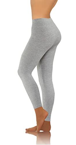 sesto senso Pantaloni Sportivi Donna Melange Lunghi Cotone Ragazza Colorati Leggings Fitness Yoga M Light Melange